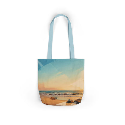 Beach Sunset Canvas Tote Bag