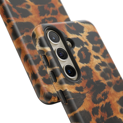 Leopard Print Tough Phone Case – Rugged Protective iPhone Cover
