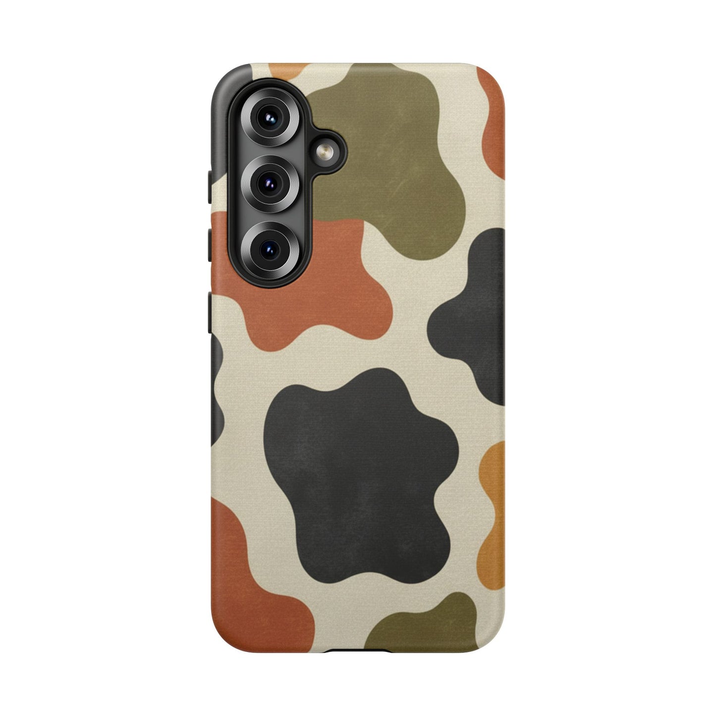 Retro Abstract Camouflage Phone Case — Earth Tone Tough Case