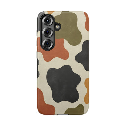 Retro Abstract Camouflage Phone Case — Earth Tone Tough Case
