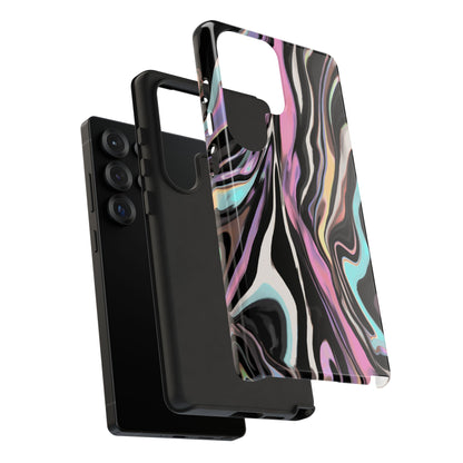 Abstract Marble Tough Phone Case — Pastel Swirl Protective Cover
