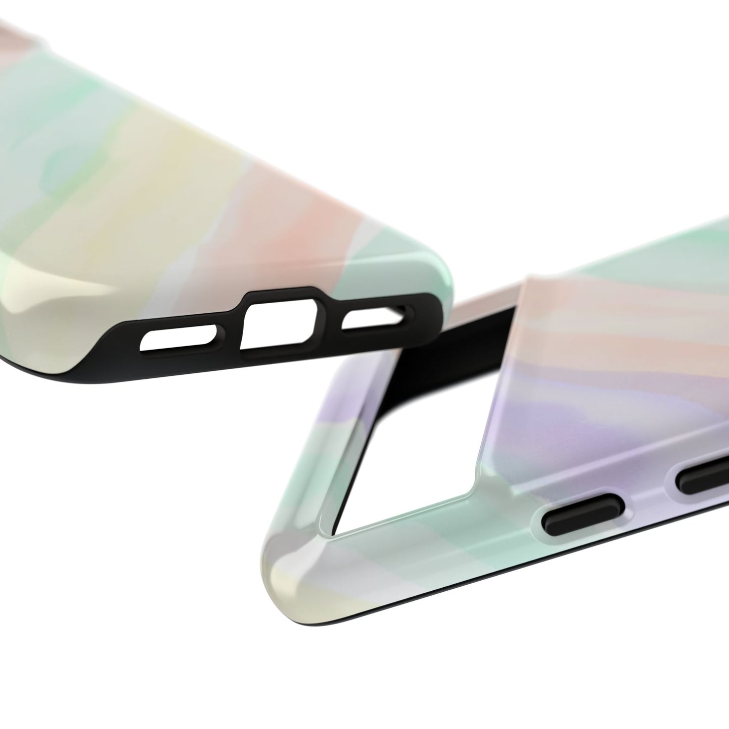 Pastel Watercolor Stripe Tough Phone Case