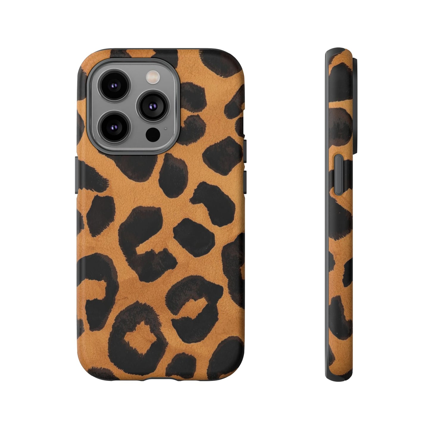 Leopard Print Tough Phone Case — Protective Animal Print iPhone Case
