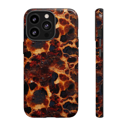 Tortoiseshell Phone Case — Protective iPhone Cover with Classic Amber Pattern