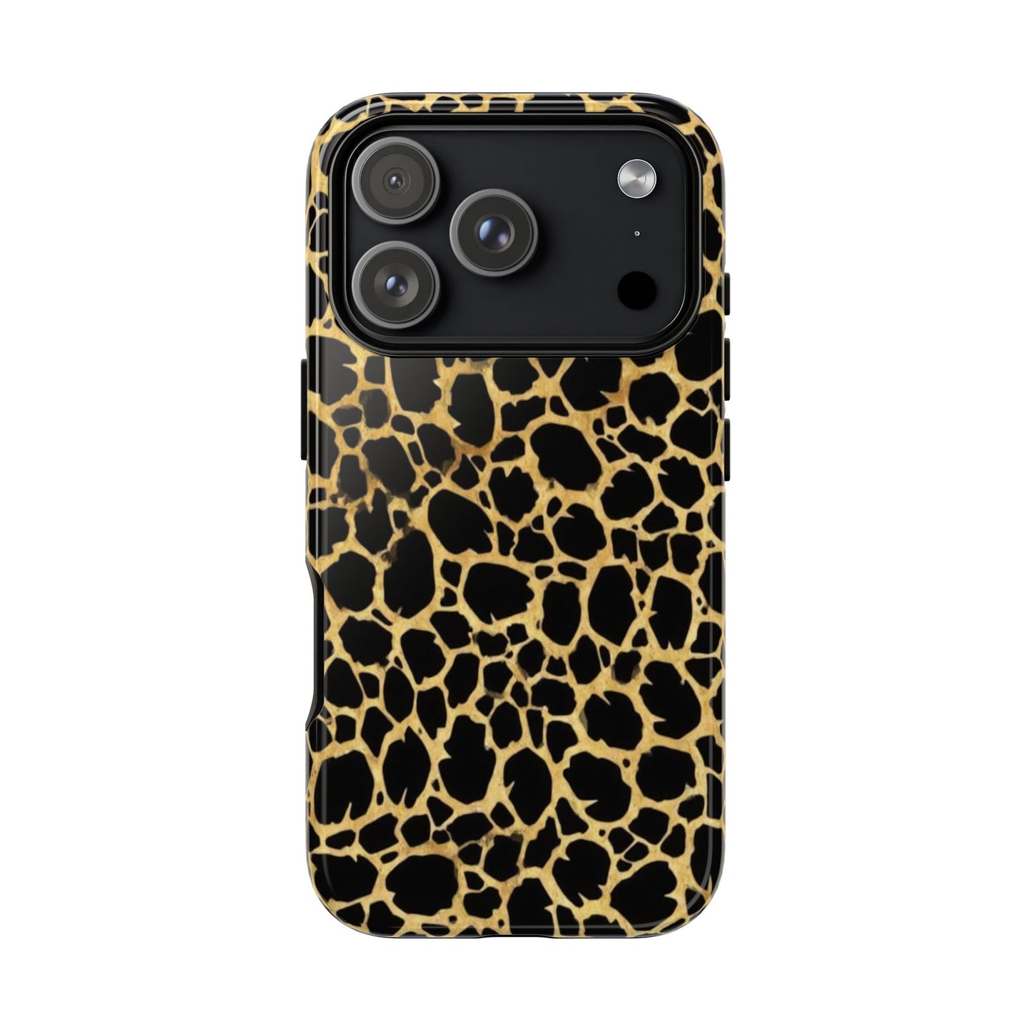 Giraffe Print Tough Phone Case — Durable Leopard-Style Protective Cover