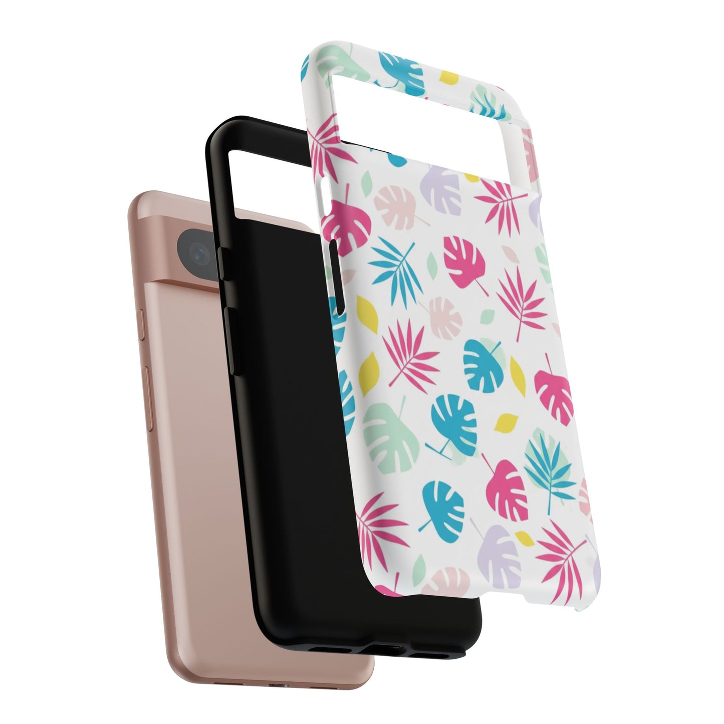 Tropical Leaf Phone Case — Colorful Pastel Monstera & Palm iPhone Case