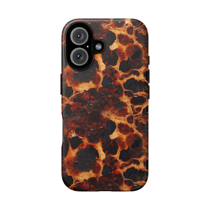 Tortoiseshell Phone Case — Protective iPhone Cover with Classic Amber Pattern