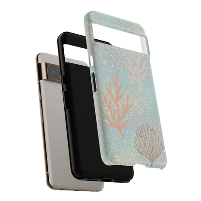 Seafoam Sparkle Phone Case – Coral & Seashell Tough Case