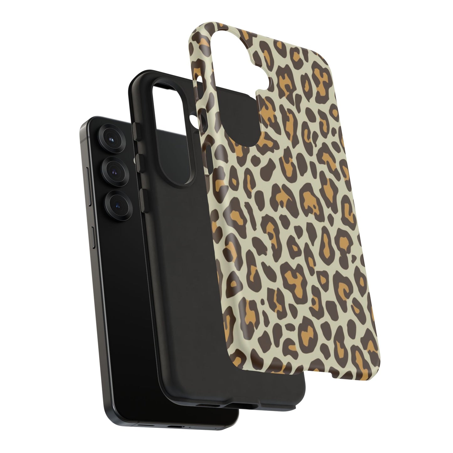 Leopard Print Tough Phone Case — Durable Protective Animal Print Case
