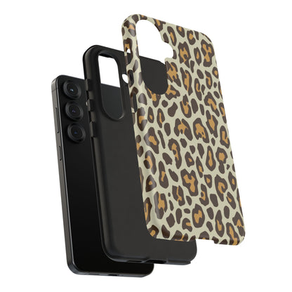 Leopard Print Tough Phone Case — Durable Protective Animal Print Case
