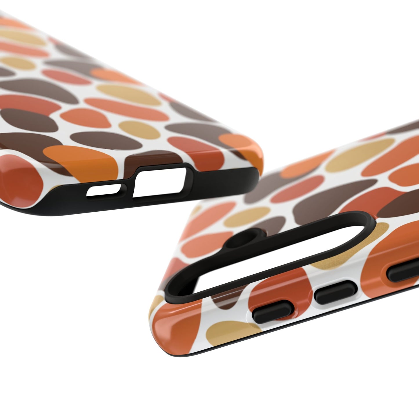 Phone Case — Retro Pebble Pattern in Warm Autumn Colors