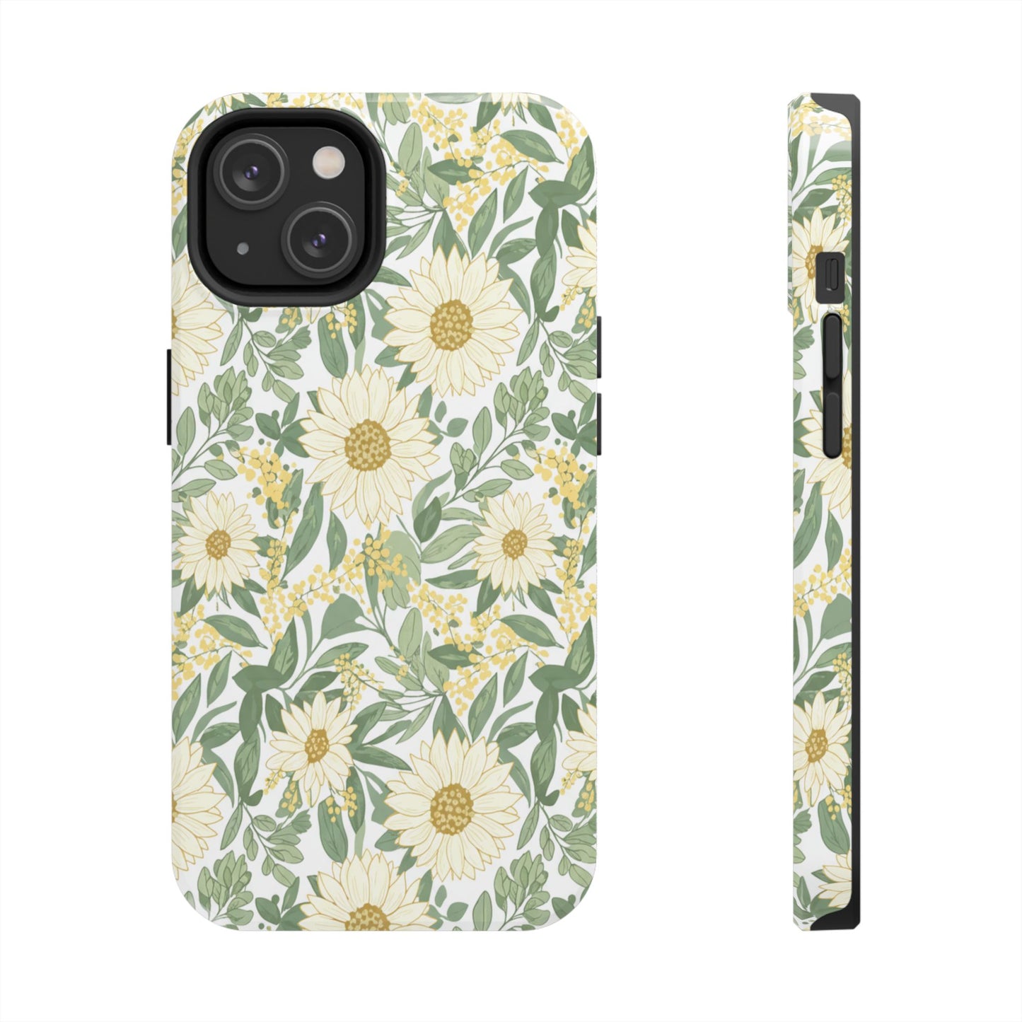 Daisy Meadow Tough Phone Case — Floral Protective Phone Cover