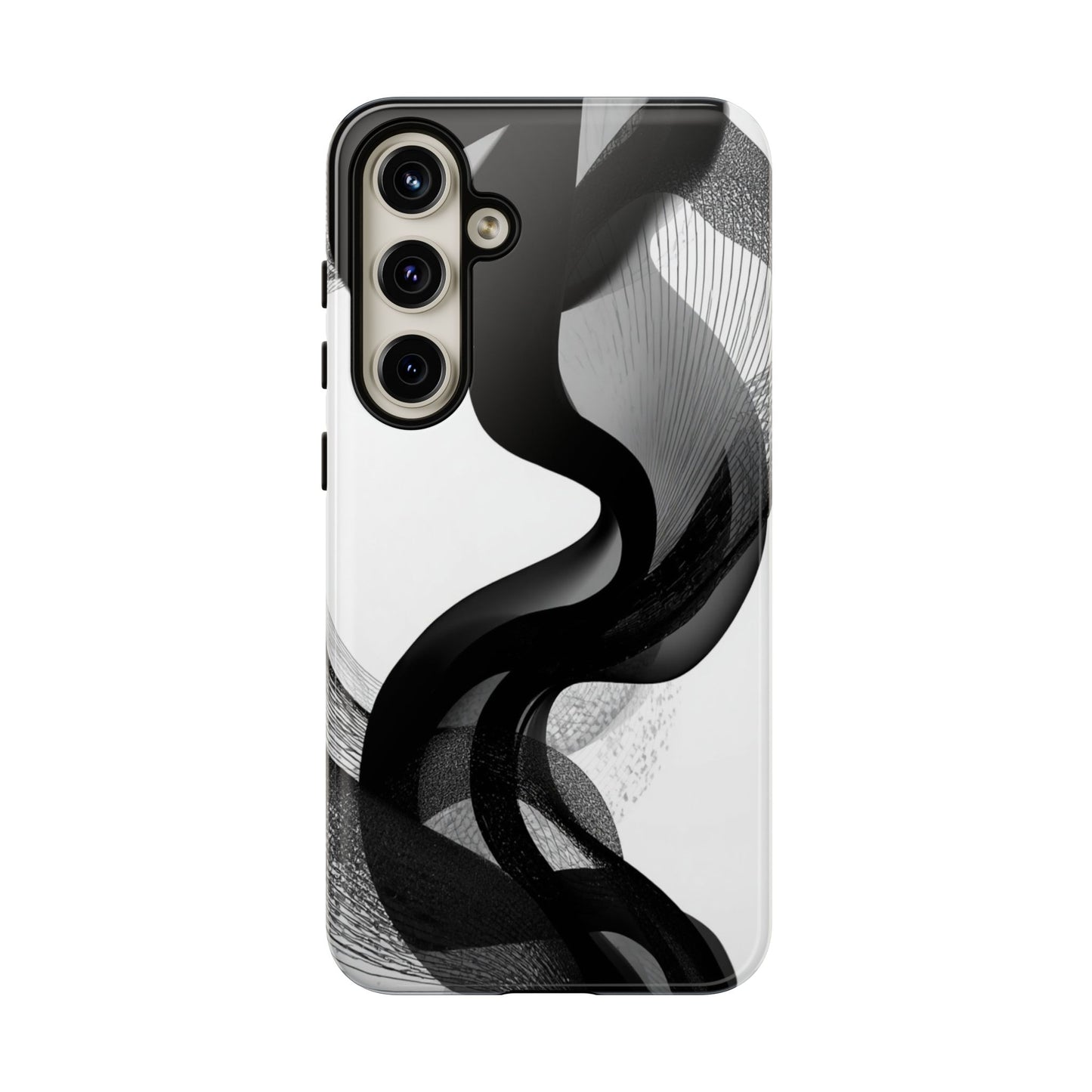 Phone Case — Monochrome Abstract Protective Cover