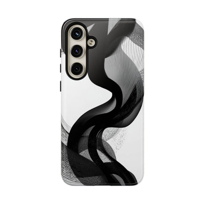 Phone Case — Monochrome Abstract Protective Cover