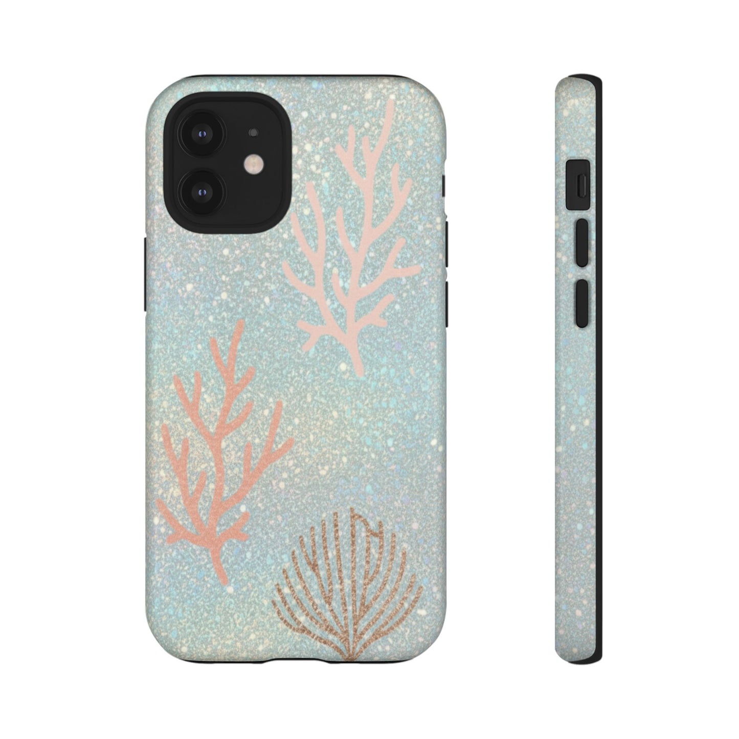 Seafoam Sparkle Phone Case – Coral & Seashell Tough Case