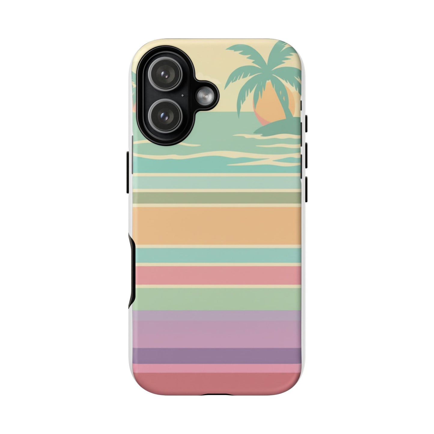 Tough Case — Retro Pastel Sunset Palm Tree Phone Case