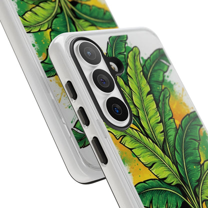Tropical Banana Leaf Phone Case — Vibrant Green Plant Protector