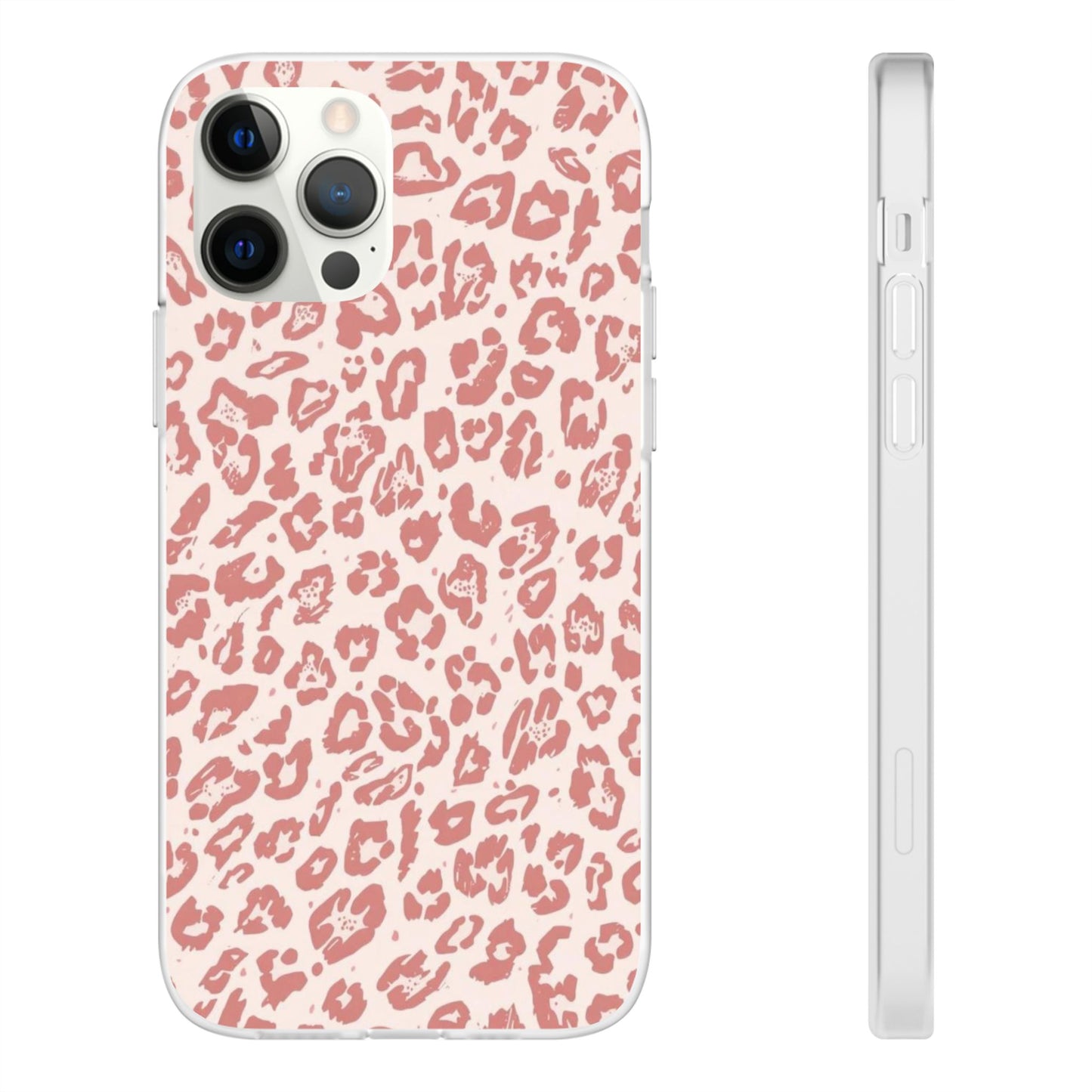 Pink Leopard Print Phone Case – Slim Flexible Protective Cover