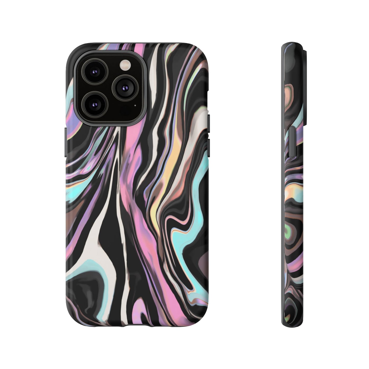Abstract Marble Tough Phone Case — Pastel Swirl Protective Cover