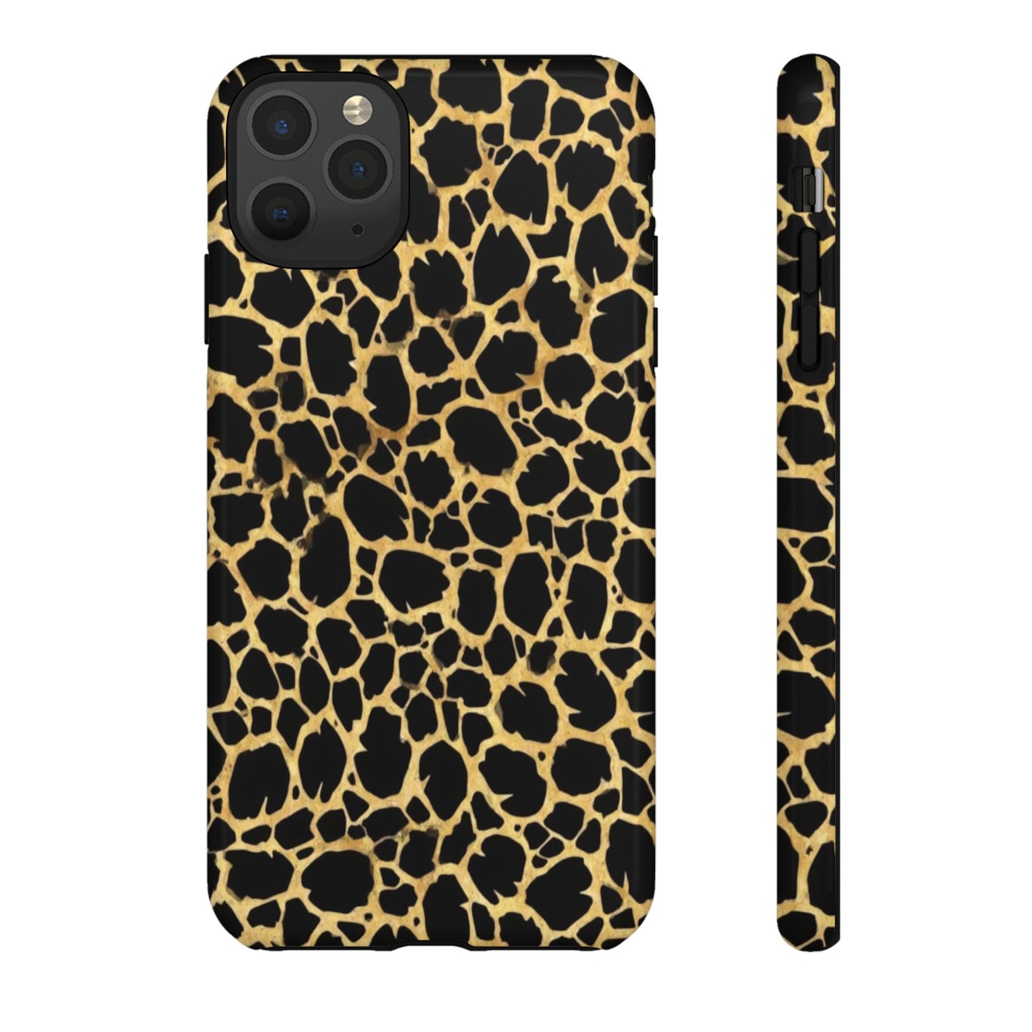 Giraffe Print Tough Phone Case — Durable Leopard-Style Protective Cover