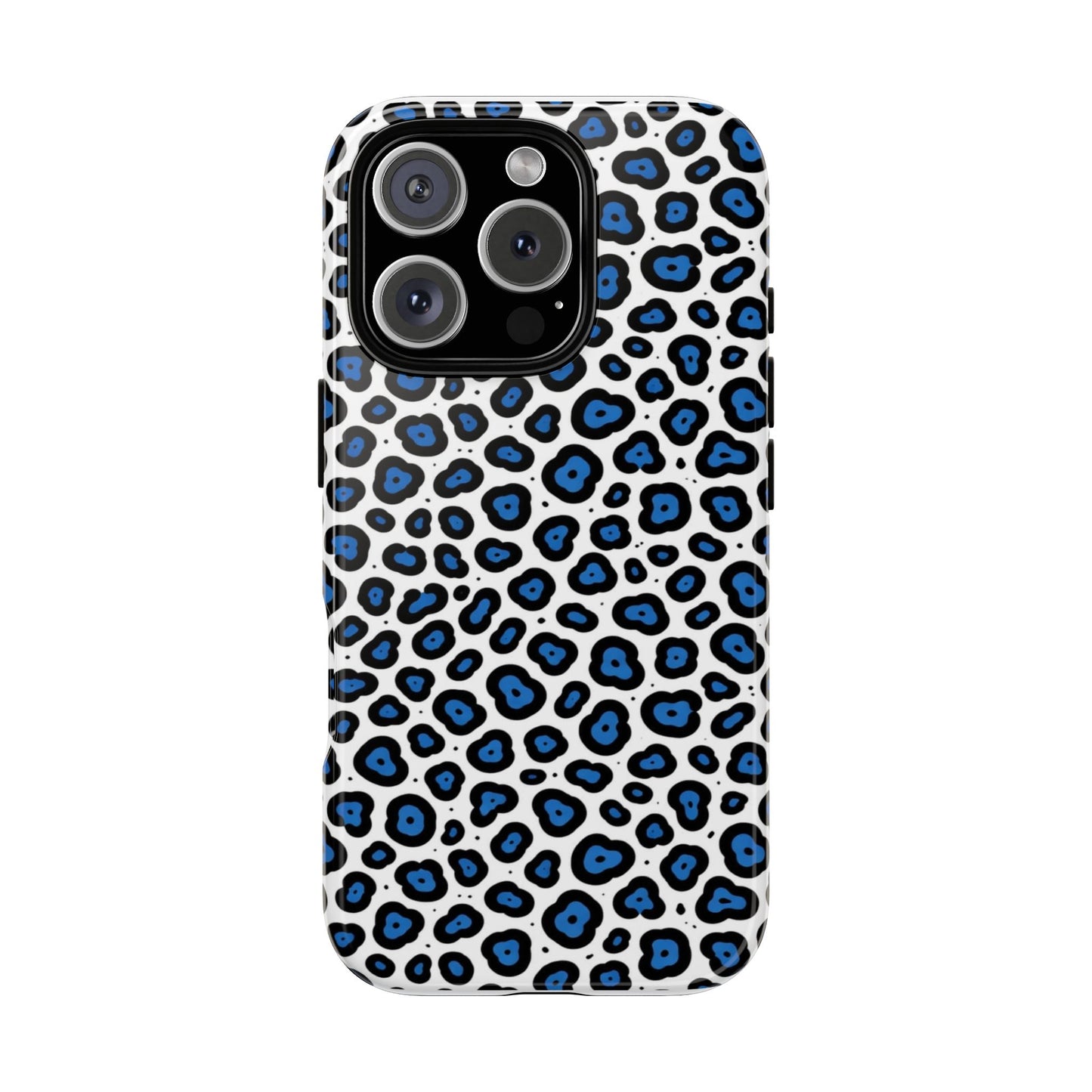 Blue Leopard Print Phone Case – Tough Protective Cover