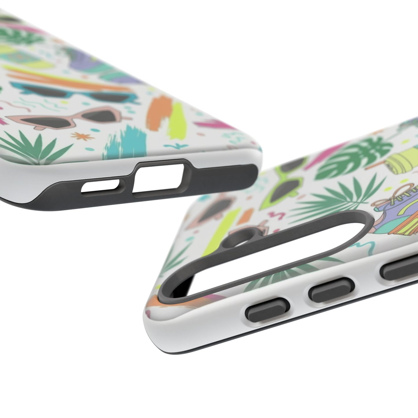 Tough Cases — Colorful Retro Sneakers & Sunglasses Phone Case