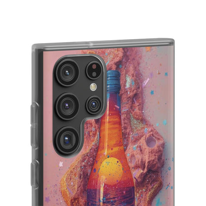Phone Case — Surreal Sunset Bottle Art Flexible Protective Cover