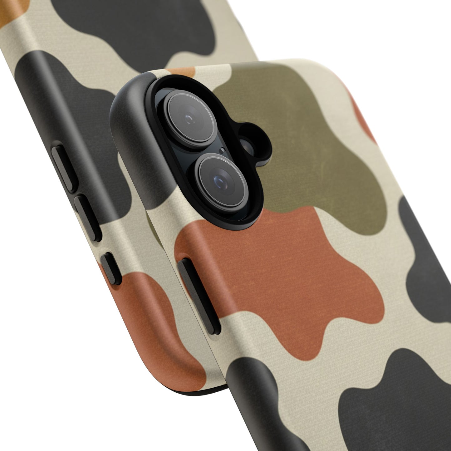 Retro Abstract Camouflage Phone Case — Earth Tone Tough Case