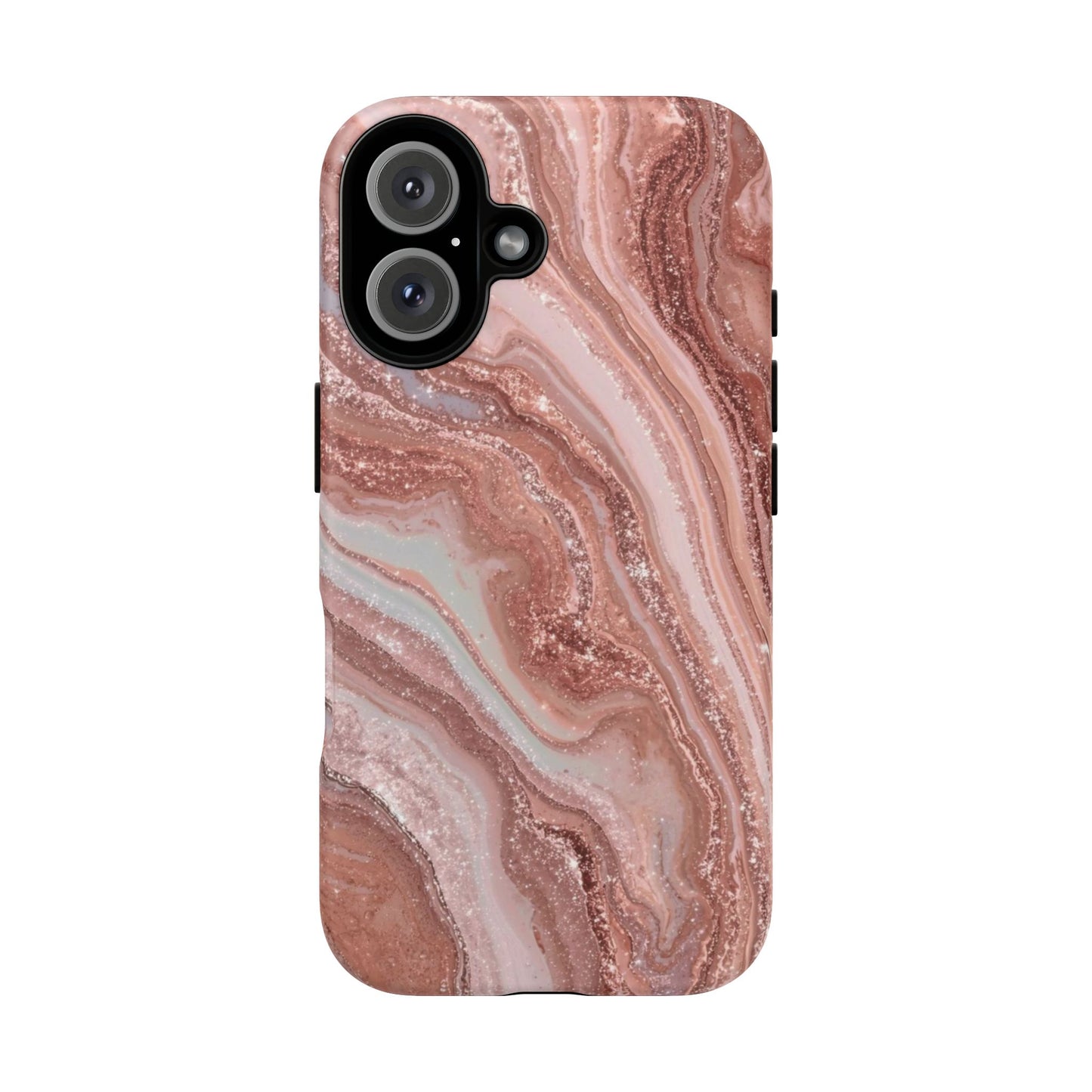 Rose Gold Marble Tough Phone Case