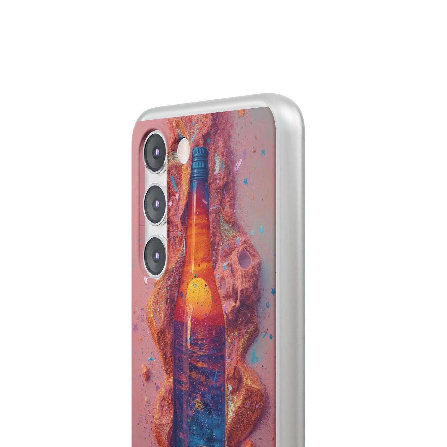 Phone Case — Surreal Sunset Bottle Art Flexible Protective Cover