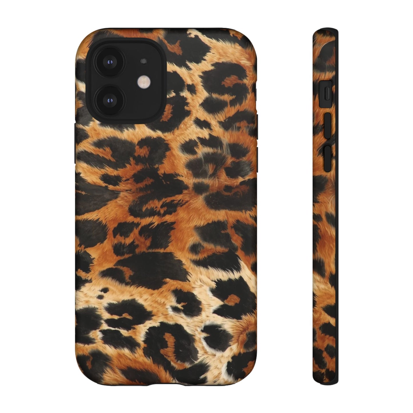 Leopard Print Tough Phone Case – Rugged Protective iPhone Cover