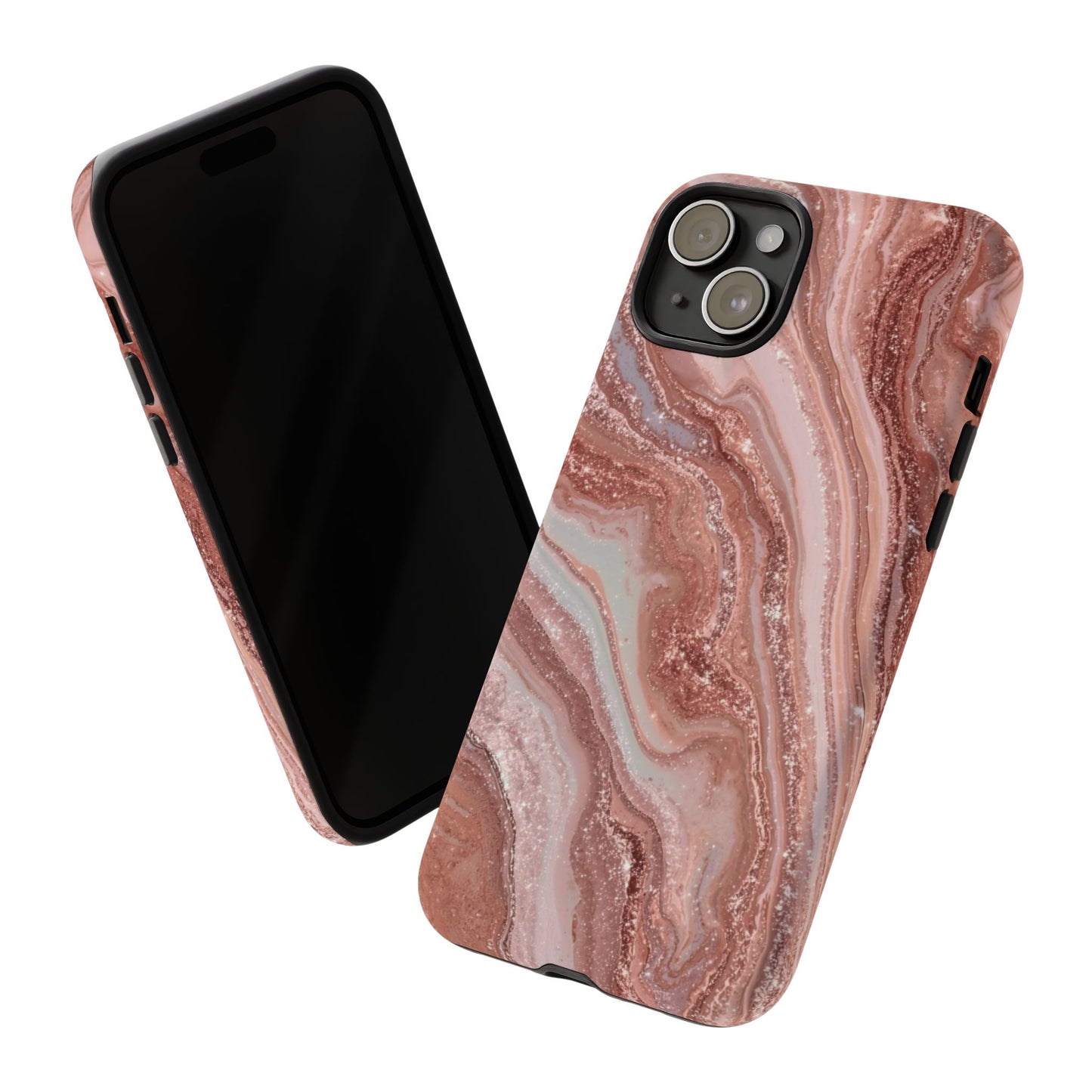 Rose Gold Marble Tough Phone Case