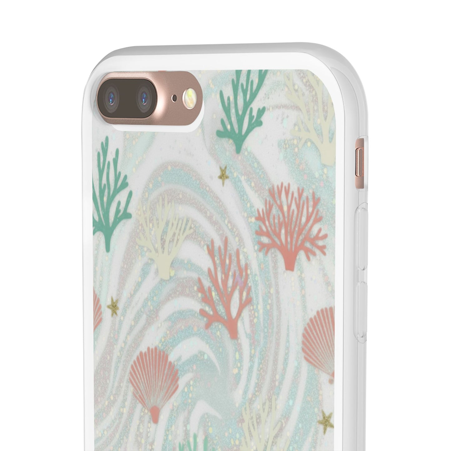 Pastel Seashell Phone Case — Coral Reef Wave iPhone Cover