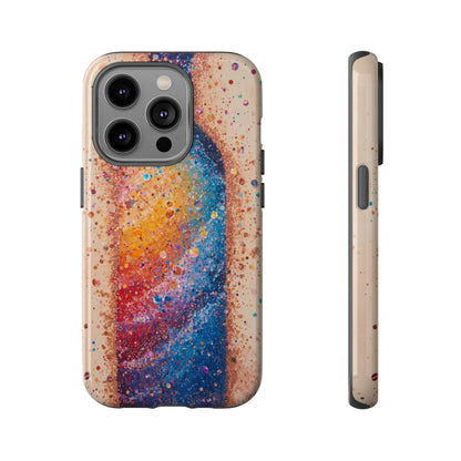 Galaxy Bottle Tough Phone Case — Colorful Nebula Splash iPhone Cover