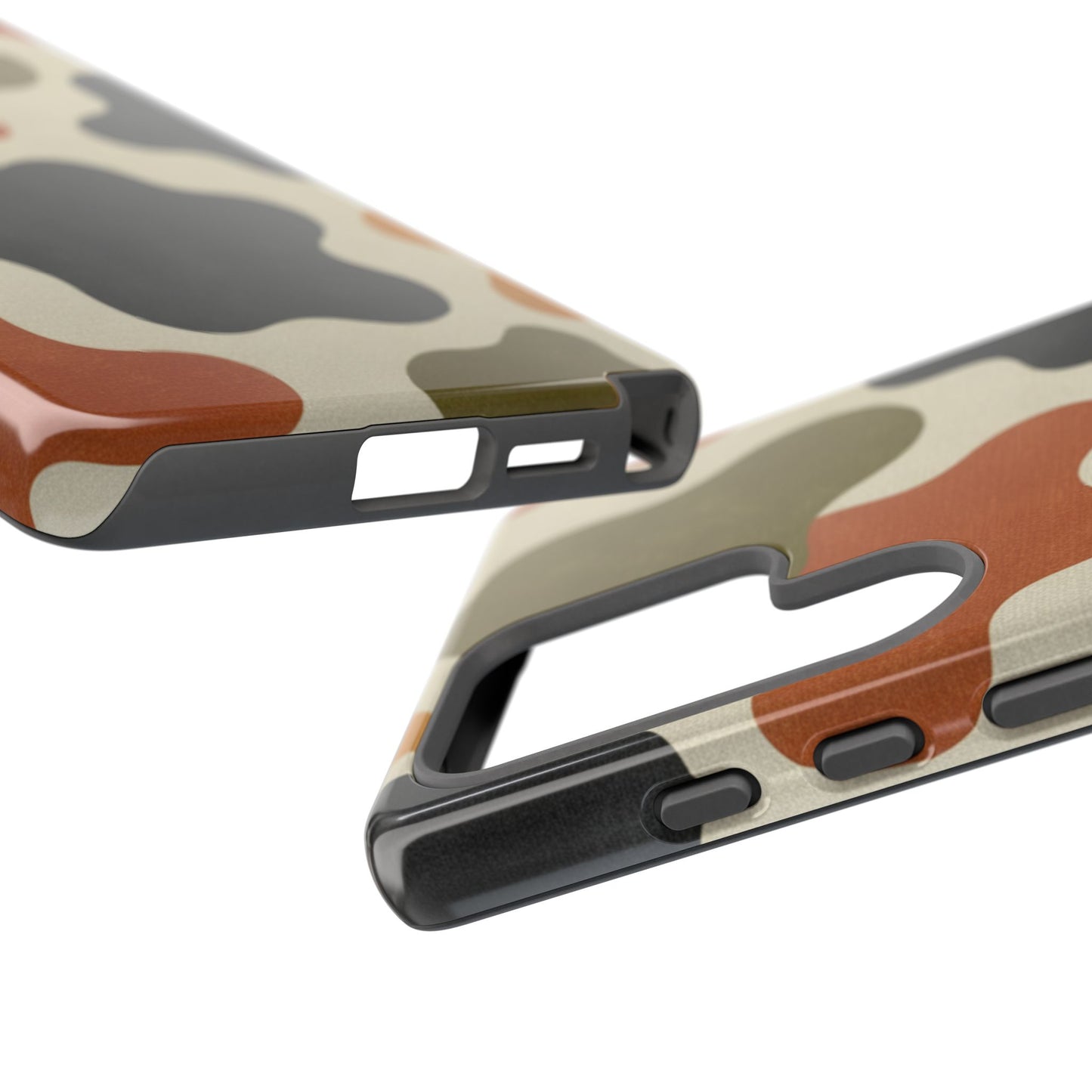 Retro Abstract Camouflage Phone Case — Earth Tone Tough Case