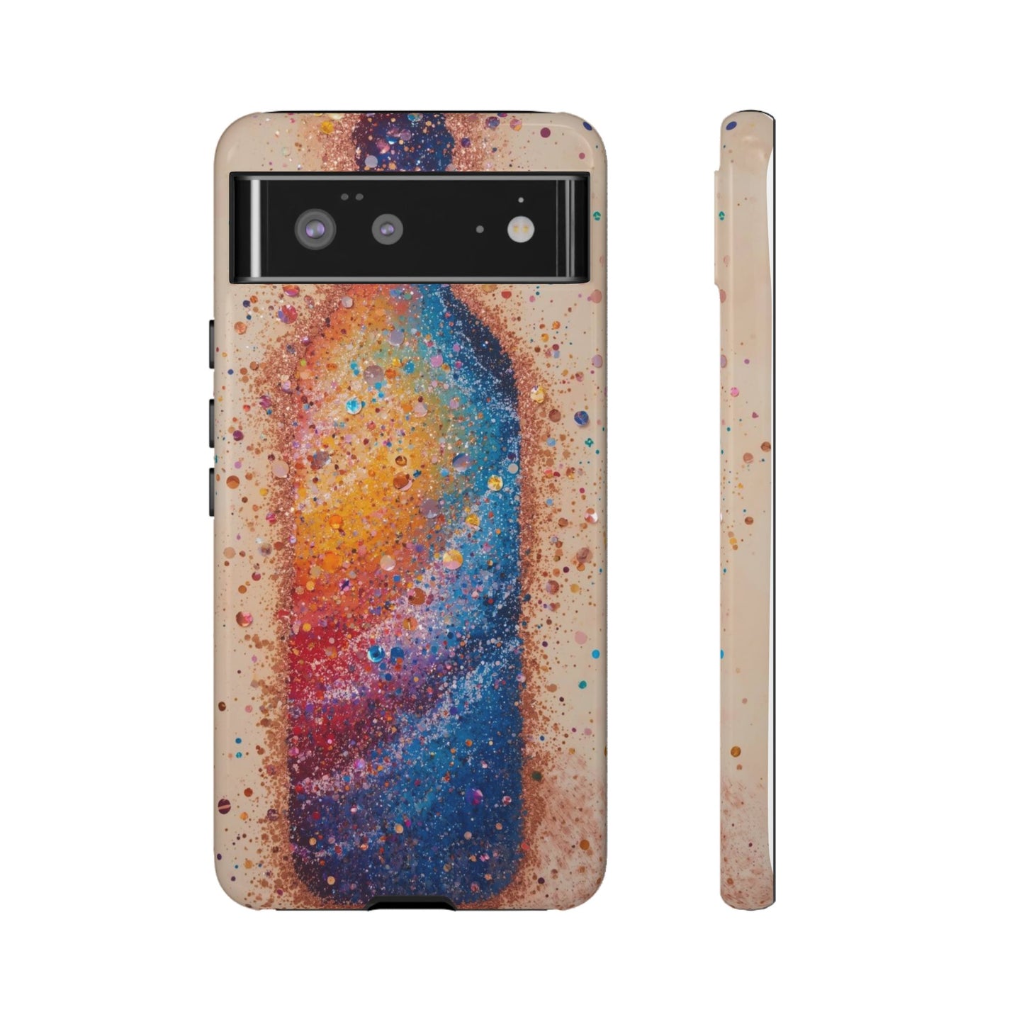 Galaxy Bottle Tough Phone Case — Colorful Nebula Splash iPhone Cover
