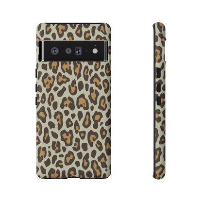 Leopard Print Tough Phone Case — Durable Protective Animal Print Case