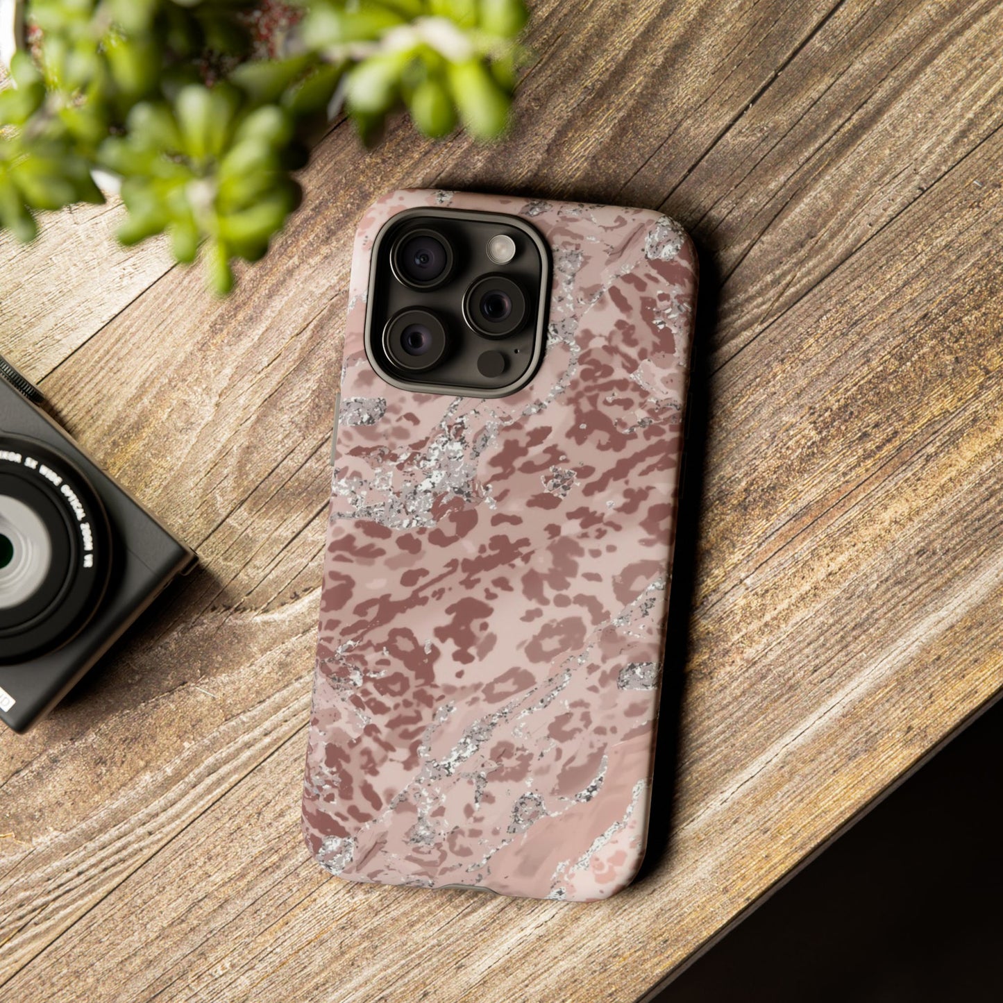 Tropical Monstera Phone Case — Colorful Leaf Protective Tough Case