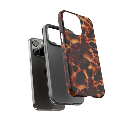 Tortoiseshell Phone Case — Protective iPhone Cover with Classic Amber Pattern