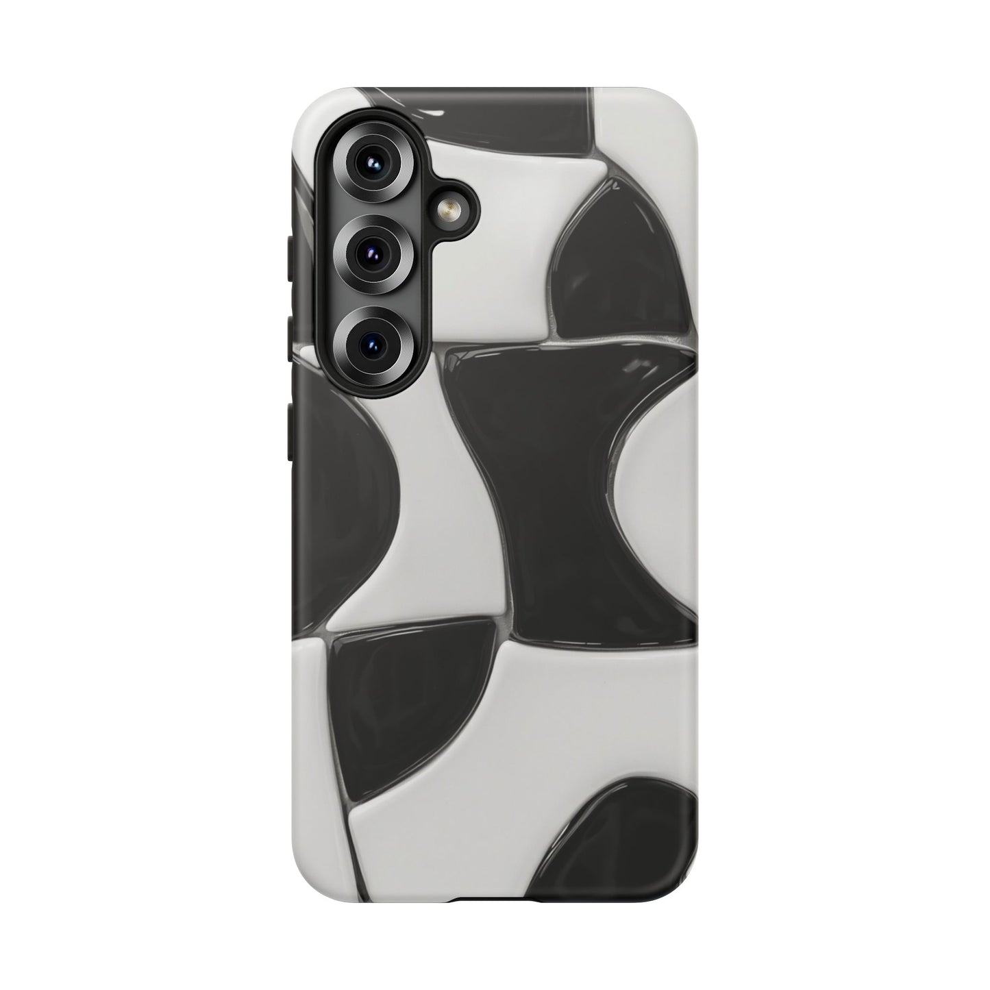 Black & White Abstract Pattern Tough Phone Case
