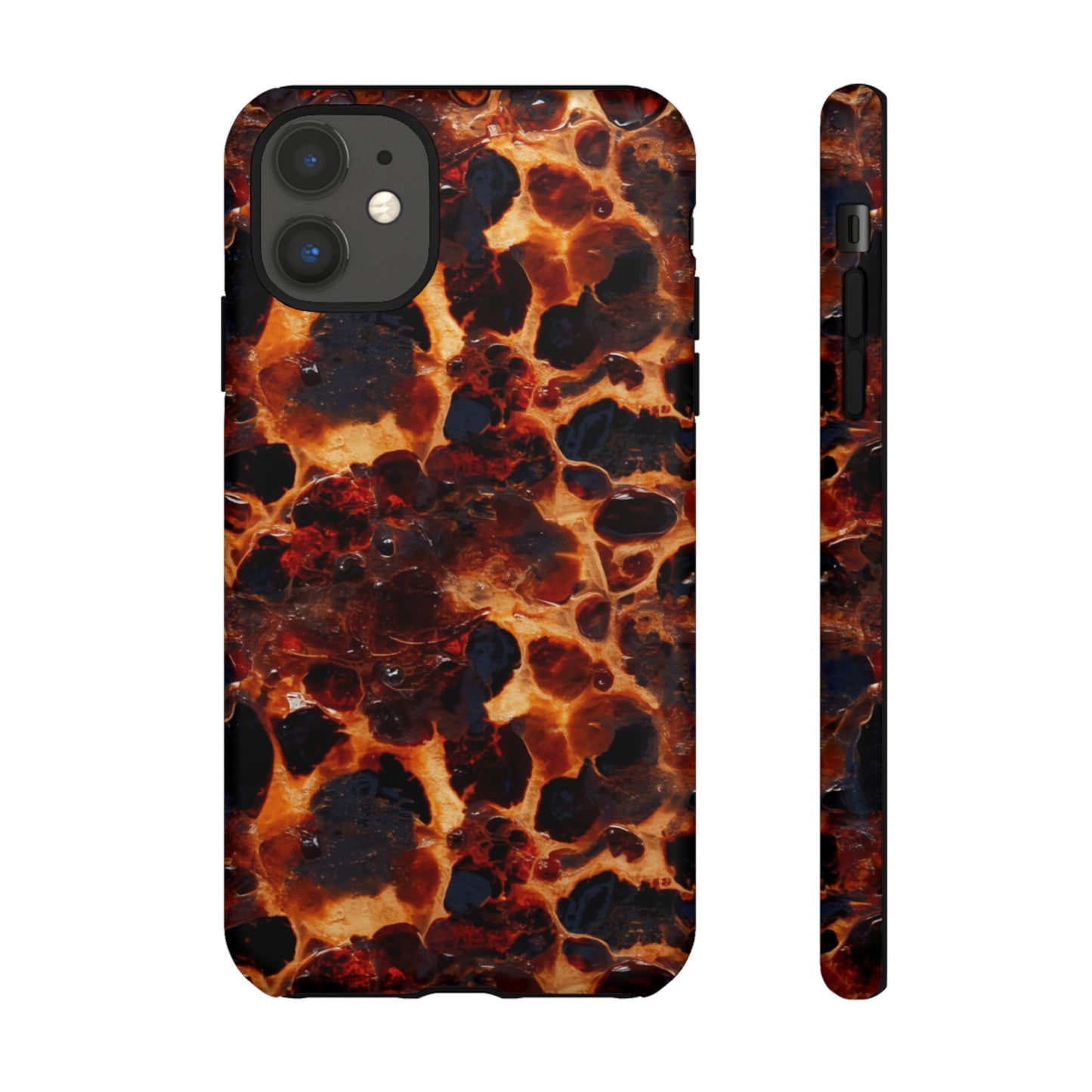 Tortoiseshell Phone Case — Protective iPhone Cover with Classic Amber Pattern