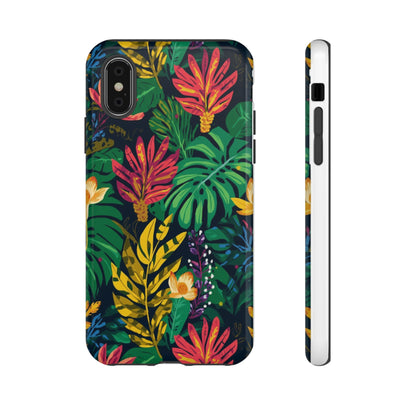 Tropical Floral Phone Case — Vibrant Jungle Leaf Protective Cover