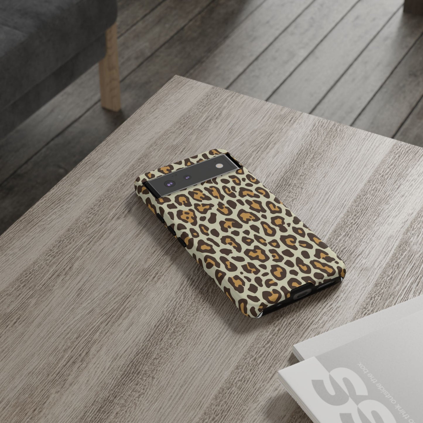 Leopard Print Tough Phone Case — Durable Protective Animal Print Case
