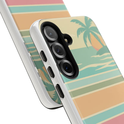 Tough Case — Retro Pastel Sunset Palm Tree Phone Case