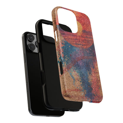 Retro Sunset Tough Phone Case
