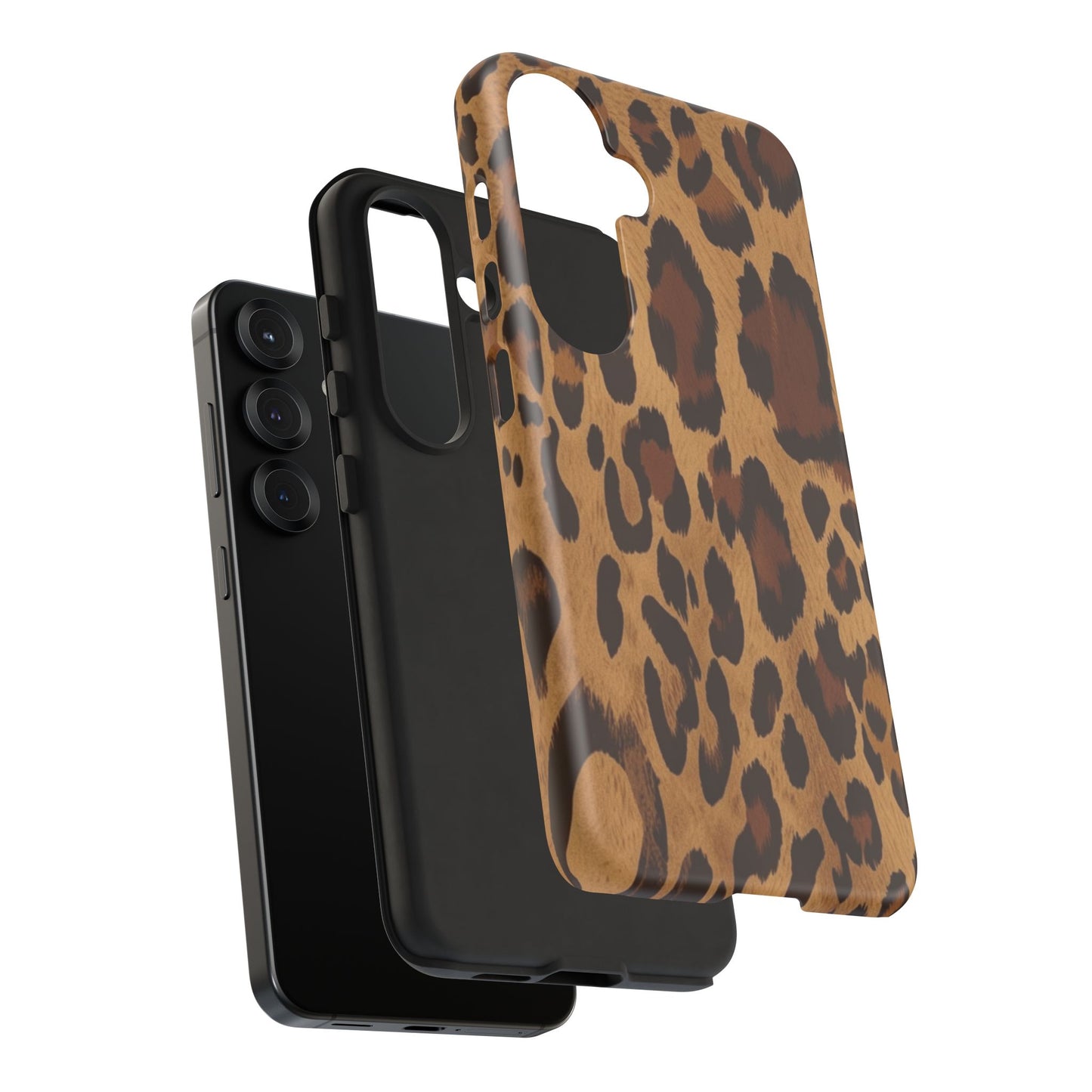 Leopard Print Tough Phone Case — Durable Animal Print Protective Cover