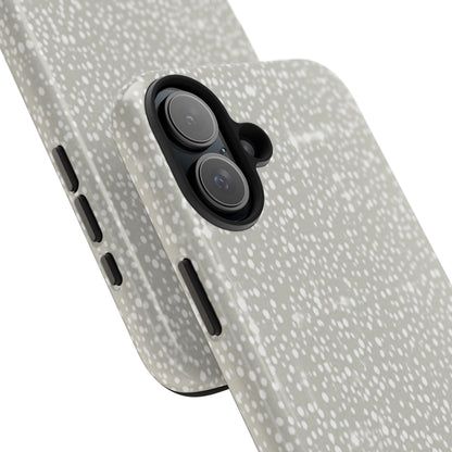 Speckled Gray Tough Phone Case — Protective Shockproof iPhone Cover