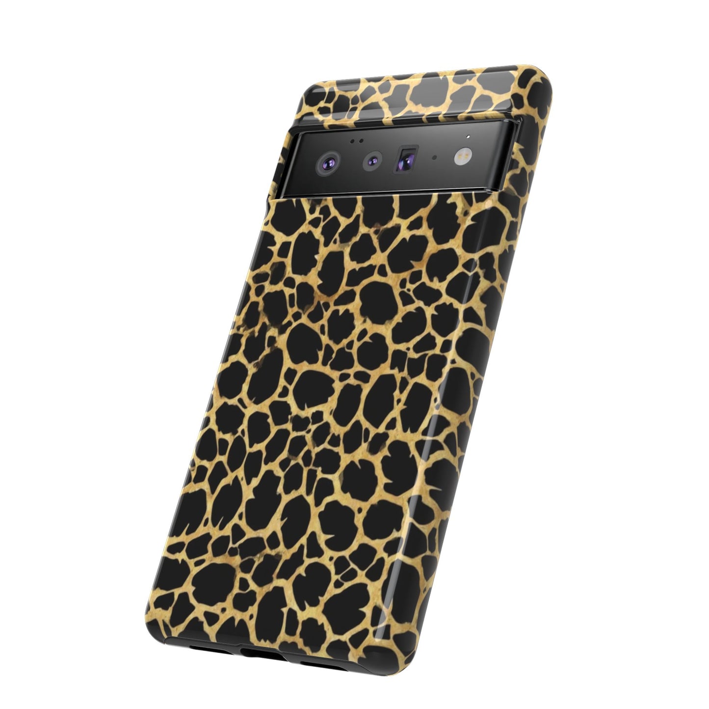Giraffe Print Tough Phone Case — Durable Leopard-Style Protective Cover