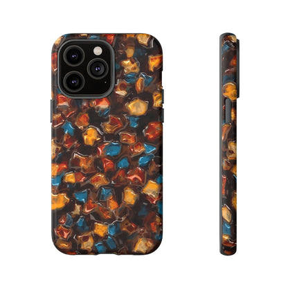 Phone Case - Amber Tortoiseshell Mosaic Protective Cover