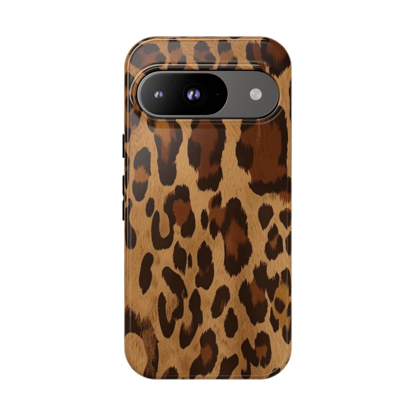 Leopard Print Tough Phone Case — Durable Animal Print Protective Cover